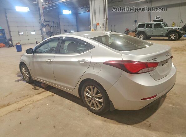KMHDH4AE1GU569384 2016 HYUNDAI ELANTRA Silver უკანა მარცხენა
