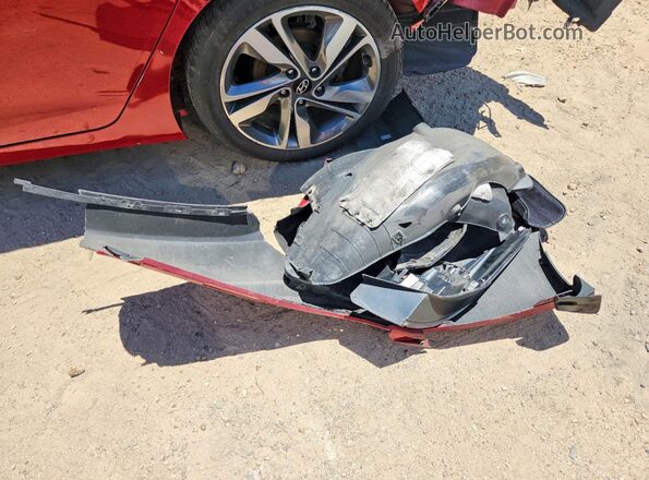 KMHDH4AE1GU599078 2016 HYUNDAI ELANTRA Red Вид підкапотного простору