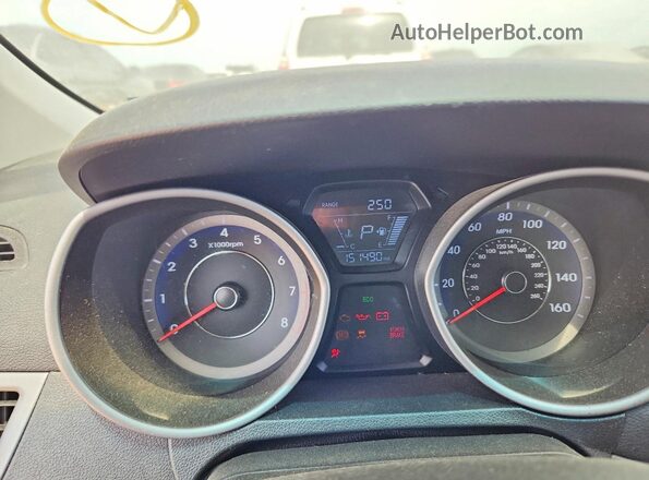 KMHDH4AE1GU599078 2016 HYUNDAI ELANTRA Red Вид щитка приладів