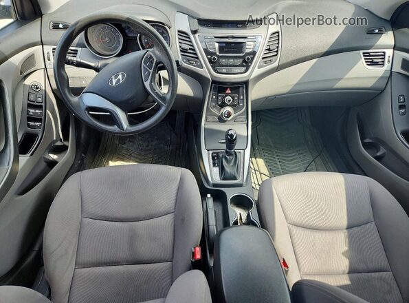 KMHDH4AE1GU624738 2016 HYUNDAI ELANTRA Gray Dashboard view