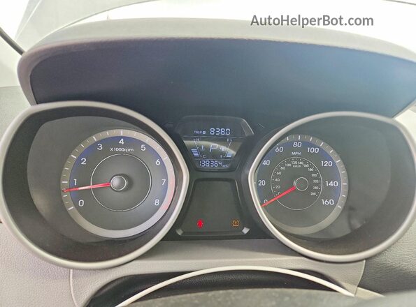 KMHDH4AE1GU624738 2016 HYUNDAI ELANTRA Gray Instrument cluster view