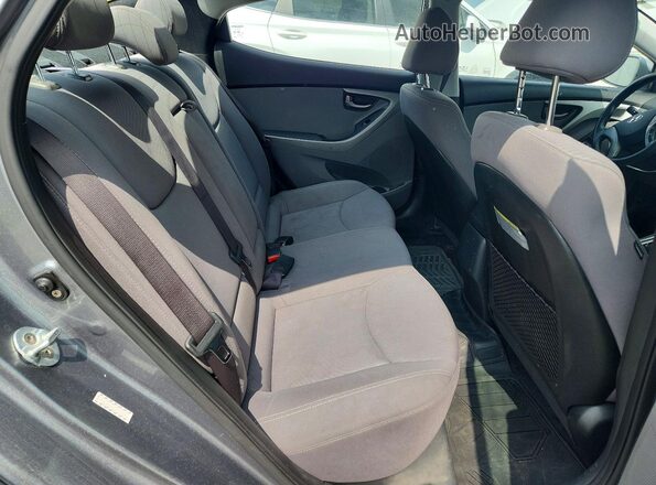 KMHDH4AE1GU624738 2016 HYUNDAI ELANTRA Gray Rear seats view