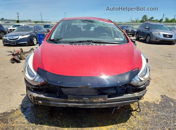 KMHDH4AE1GU652135 2016 HYUNDAI ELANTRA Red Вид спереду