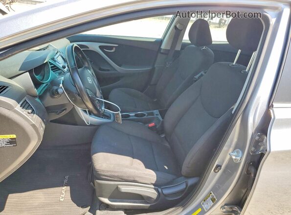 KMHDH4AE2GU545224 2016 HYUNDAI ELANTRA Silver Widok wnętrza z przodu