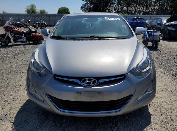 KMHDH4AE2GU545224 2016 HYUNDAI ELANTRA Silver Widok z przodu