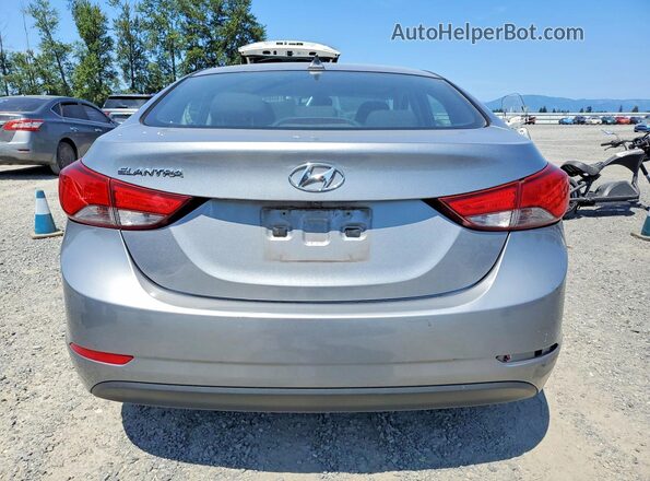 KMHDH4AE2GU545224 2016 HYUNDAI ELANTRA Silver Widok z tyłu