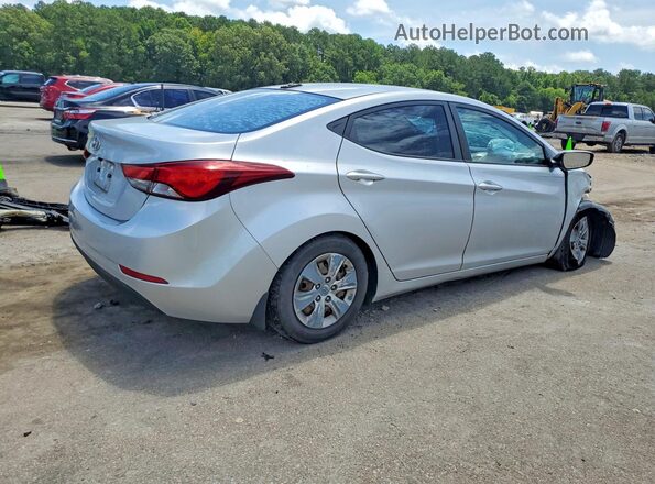 KMHDH4AE2GU581771 2016 HYUNDAI ELANTRA Silver Rear right