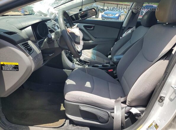 KMHDH4AE2GU581771 2016 HYUNDAI ELANTRA Silver Front interior view