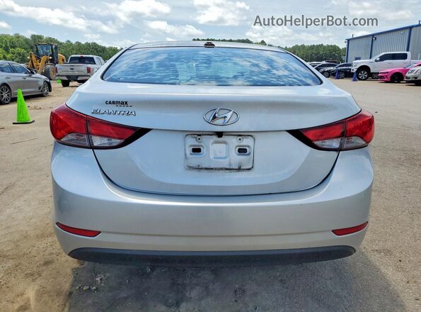 KMHDH4AE2GU581771 2016 HYUNDAI ELANTRA Silver Rear view