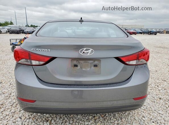 KMHDH4AE2GU582760 2016 HYUNDAI ELANTRA Gray Rear view