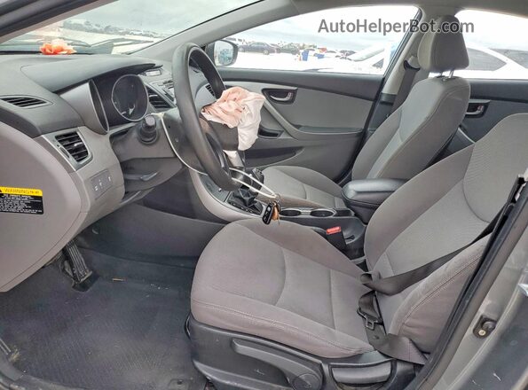 KMHDH4AE2GU582760 2016 HYUNDAI ELANTRA Gray Front interior view