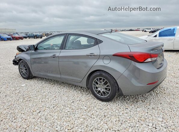 KMHDH4AE2GU582760 2016 HYUNDAI ELANTRA Gray Rear left