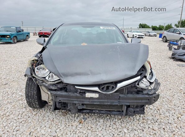 KMHDH4AE2GU582760 2016 HYUNDAI ELANTRA Gray Front view