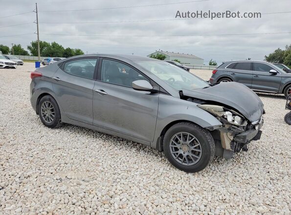 KMHDH4AE2GU582760 2016 HYUNDAI ELANTRA Gray Front right