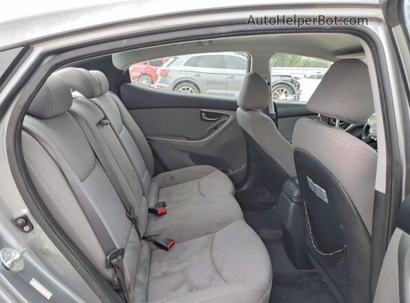 KMHDH4AE2GU582760 2016 HYUNDAI ELANTRA Gray Rear seats view