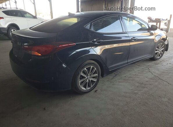 KMHDH4AE3GU474986 2016 HYUNDAI ELANTRA Black Задня права чверть