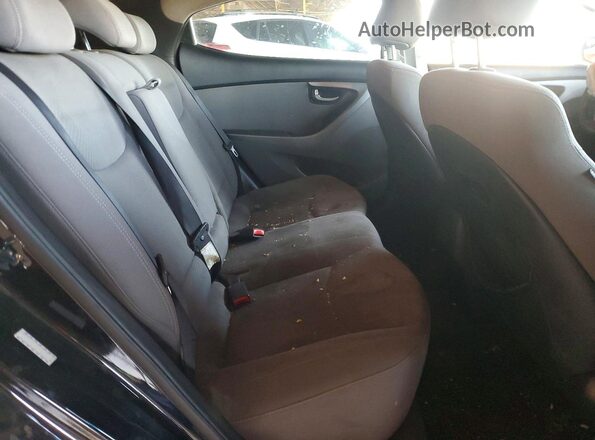 KMHDH4AE3GU474986 2016 HYUNDAI ELANTRA Black Вид задніх сидінь