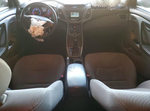 KMHDH4AE3GU474986 2016 HYUNDAI ELANTRA Black Вид панелі приладів
