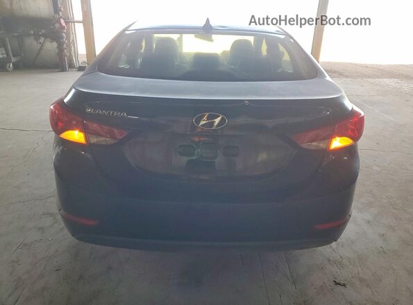 KMHDH4AE3GU474986 2016 HYUNDAI ELANTRA Black Вид ззаду