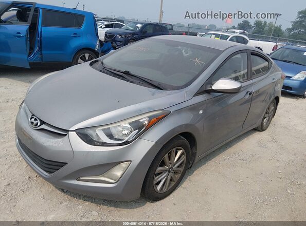 KMHDH4AE3GU477810 2016 HYUNDAI ELANTRA Серый Передняя левая четверть