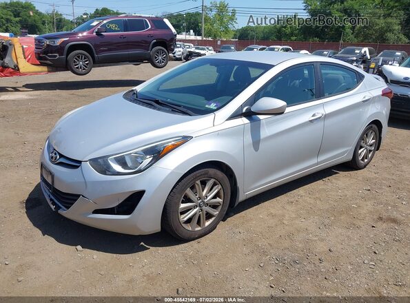 KMHDH4AE3GU519067 2016 HYUNDAI ELANTRA Silver Vista tres cuartos delantera izquierda