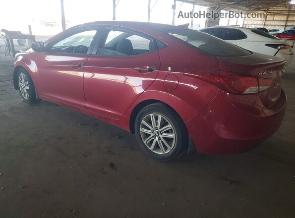 KMHDH4AE3GU519781 2016 HYUNDAI ELANTRA Red Հետևի ձախ