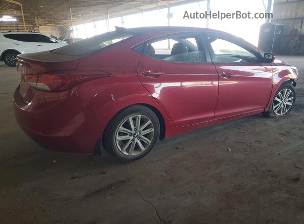 KMHDH4AE3GU519781 2016 HYUNDAI ELANTRA Red Հետևի աջ
