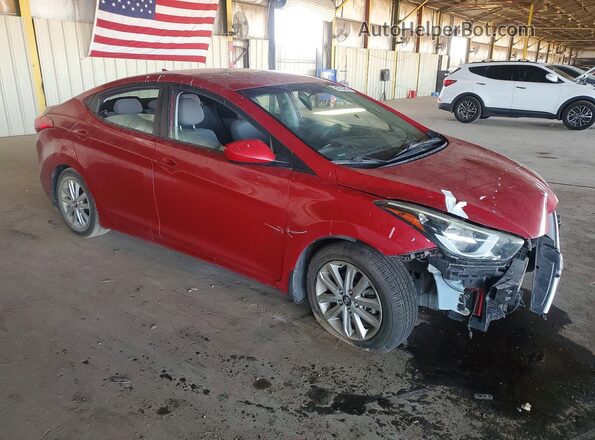 KMHDH4AE3GU519781 2016 HYUNDAI ELANTRA Red Առջևի աջ