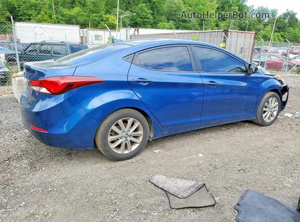 KMHDH4AE3GU522759 2016 HYUNDAI ELANTRA Blue Tył prawy
