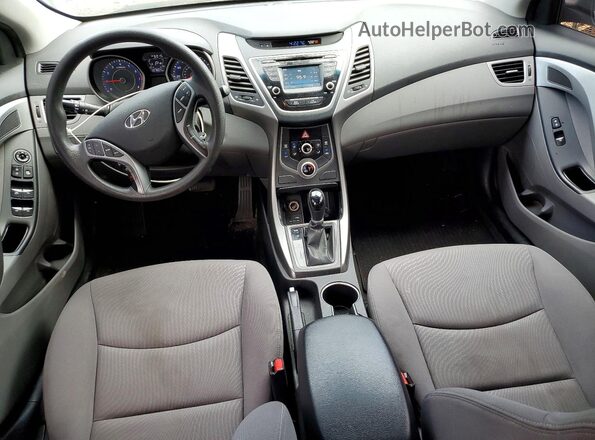 KMHDH4AE3GU522759 2016 HYUNDAI ELANTRA Blue Widok deski rozdzielczej