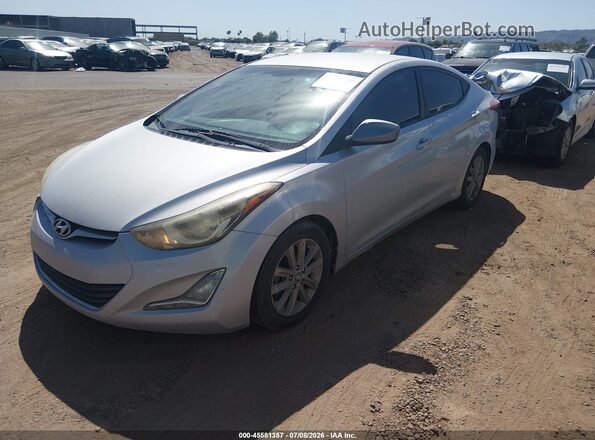 KMHDH4AE3GU541912 2016 HYUNDAI ELANTRA Серебряный Передняя левая четверть