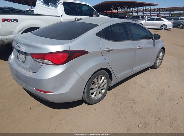 KMHDH4AE3GU541912 2016 HYUNDAI ELANTRA Серебряный Задняя правая четверть