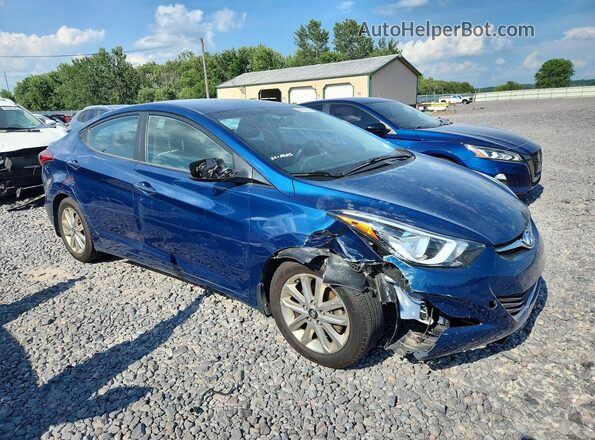 KMHDH4AE3GU544423 2016 HYUNDAI ELANTRA Blue Front right