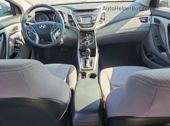 KMHDH4AE3GU544423 2016 HYUNDAI ELANTRA Blue Dashboard view