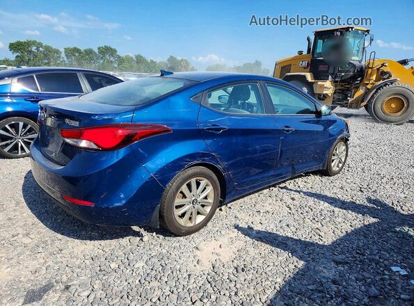 KMHDH4AE3GU544423 2016 HYUNDAI ELANTRA Blue Rear right