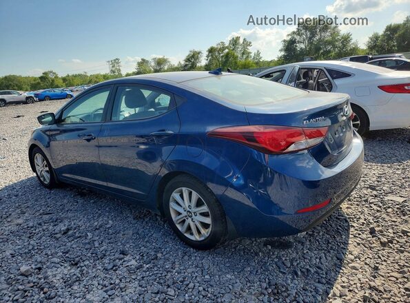 KMHDH4AE3GU544423 2016 HYUNDAI ELANTRA Blue Rear left