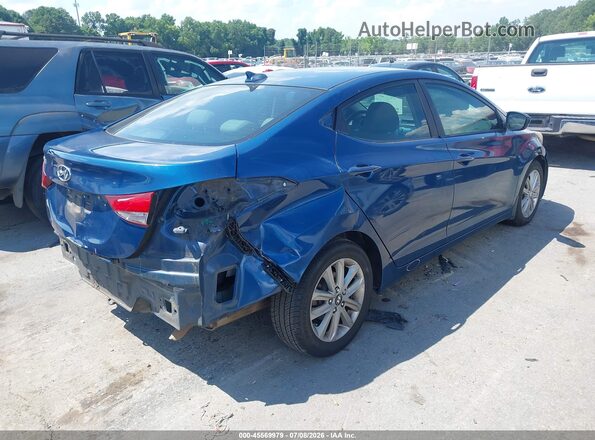 KMHDH4AE3GU567507 2016 HYUNDAI ELANTRA Blue Trasero derecho