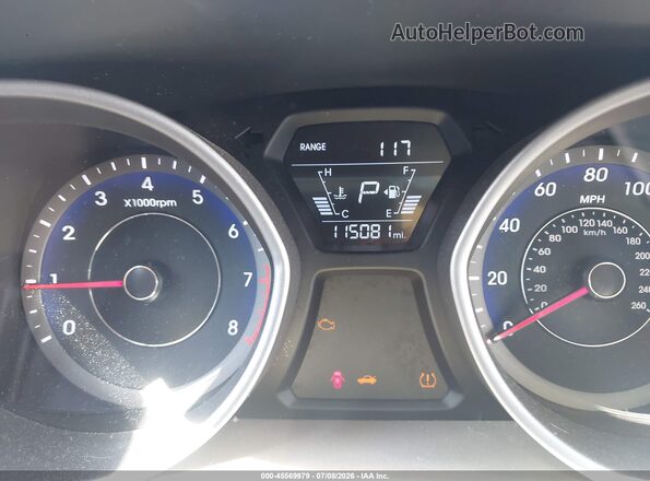 KMHDH4AE3GU567507 2016 HYUNDAI ELANTRA Blue Vista de los asientos traseros