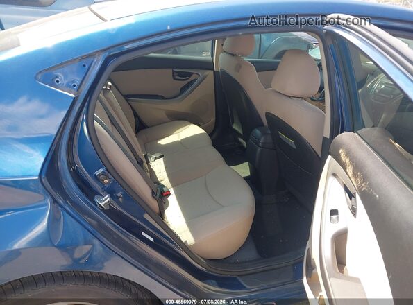 KMHDH4AE3GU567507 2016 HYUNDAI ELANTRA Blue Vista de la etiqueta del VIN