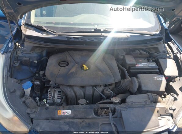 KMHDH4AE3GU567507 2016 HYUNDAI ELANTRA Blue Vista trasera