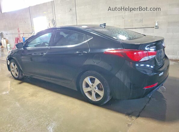 KMHDH4AE3GU588664 2016 HYUNDAI ELANTRA Black Tył lewy