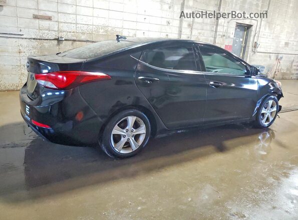 KMHDH4AE3GU588664 2016 HYUNDAI ELANTRA Black Tył prawy