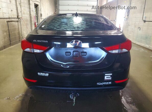 KMHDH4AE3GU588664 2016 HYUNDAI ELANTRA Black Widok z tyłu