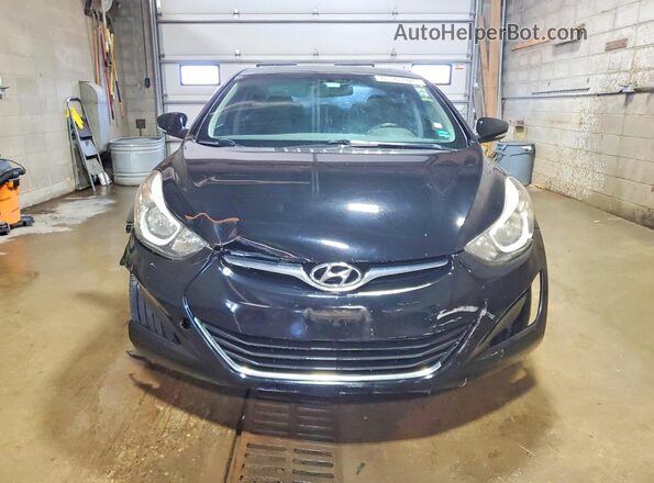 KMHDH4AE3GU588664 2016 HYUNDAI ELANTRA Black Widok z przodu