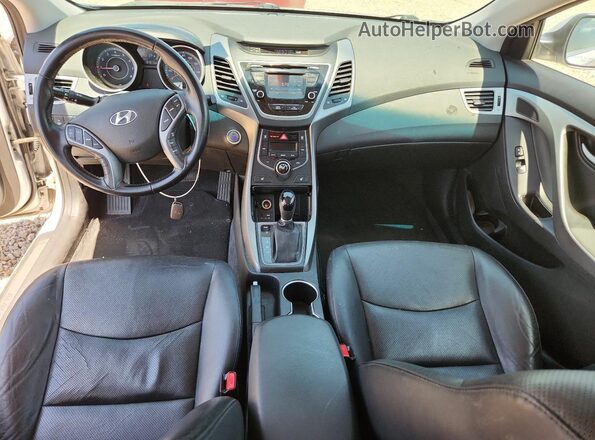KMHDH4AE3GU595517 2016 HYUNDAI ELANTRA Silver Widok deski rozdzielczej