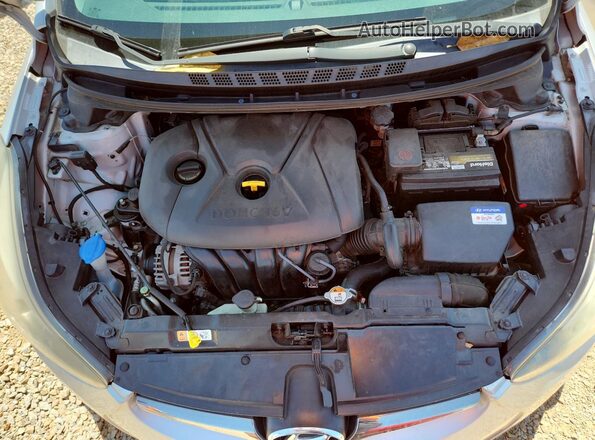 KMHDH4AE3GU595517 2016 HYUNDAI ELANTRA Silver Widok wnętrza z tyłu