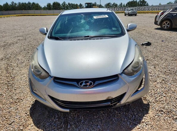 KMHDH4AE3GU595517 2016 HYUNDAI ELANTRA Silver Widok z przodu