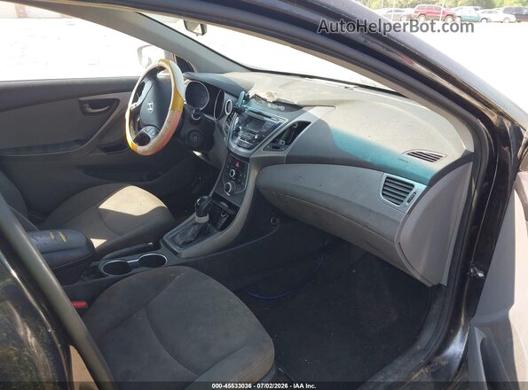KMHDH4AE3GU604507 2016 HYUNDAI ELANTRA Black Vista interior delantera