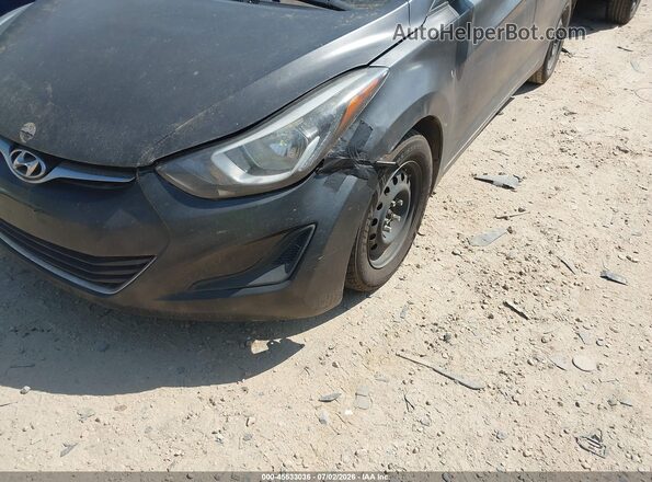 KMHDH4AE3GU604507 2016 HYUNDAI ELANTRA Black Vista frontal