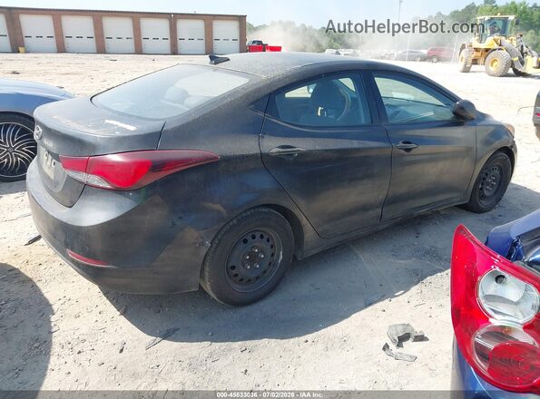 KMHDH4AE3GU604507 2016 HYUNDAI ELANTRA Black Trasero derecho